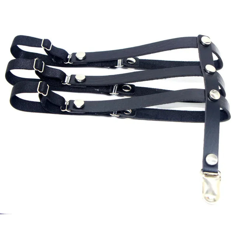 New Pu Leather Garter Belt Punk Harness for Women Lingerie Belts Stockings Body Bondage Leg Harness Belts Suspender Goth Clothes